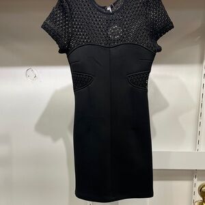 ABS Allen Schwartz Black Cutout Mini Dress